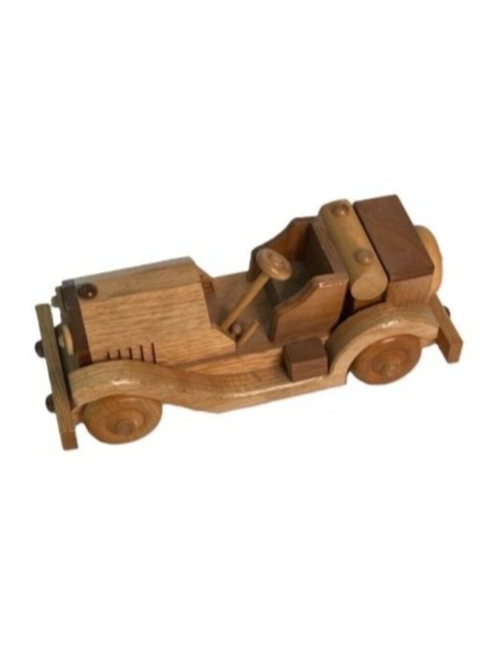 Vintage Style Handcrafted Wooden Model Roadster Car